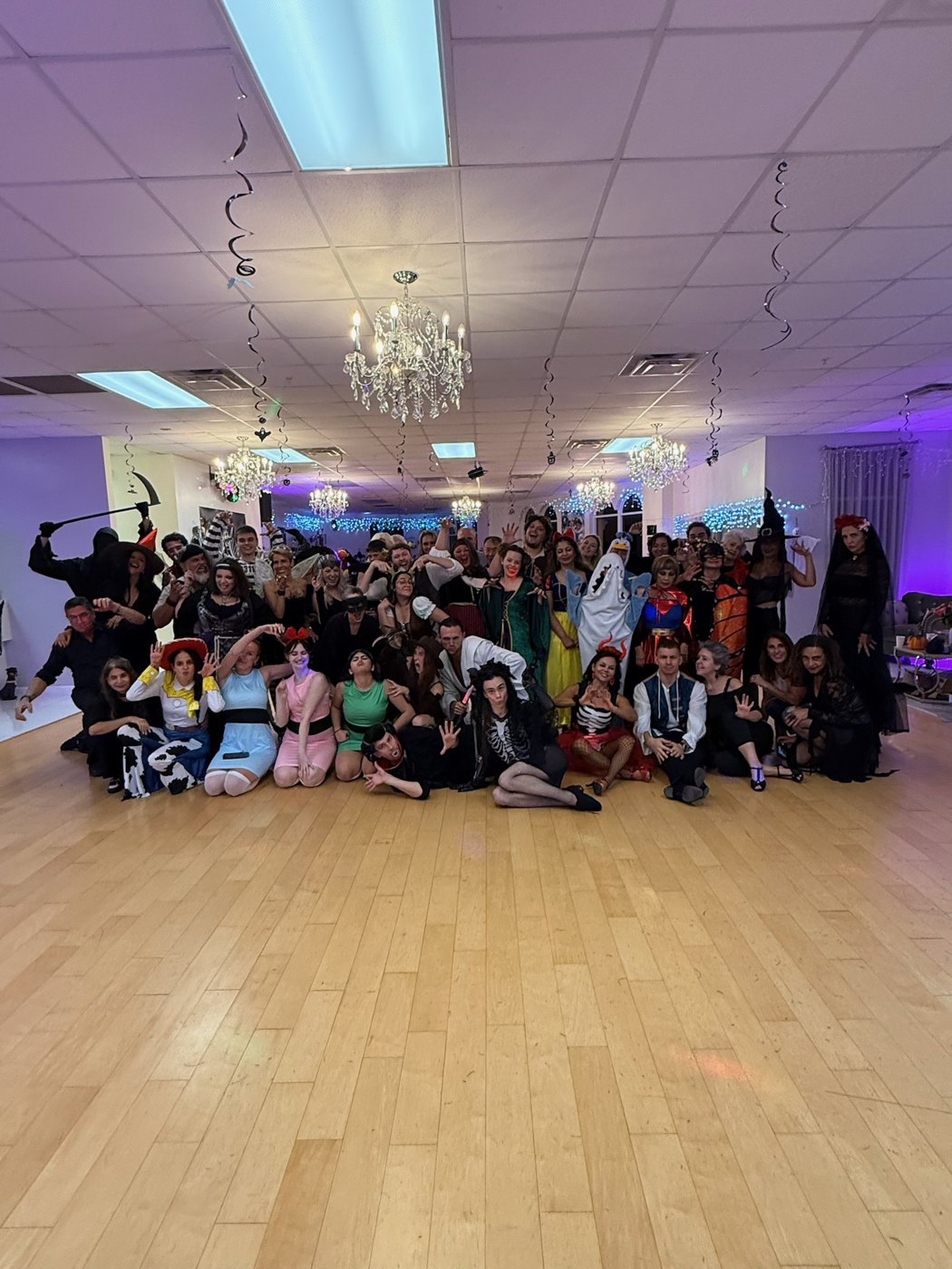 Our studio — Halloween party night with our students.
